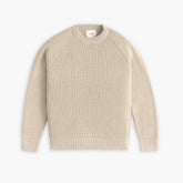 Ribbed Crewneck Sweater | Wheat