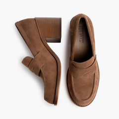 High Heel Penny | Sequoia Suede