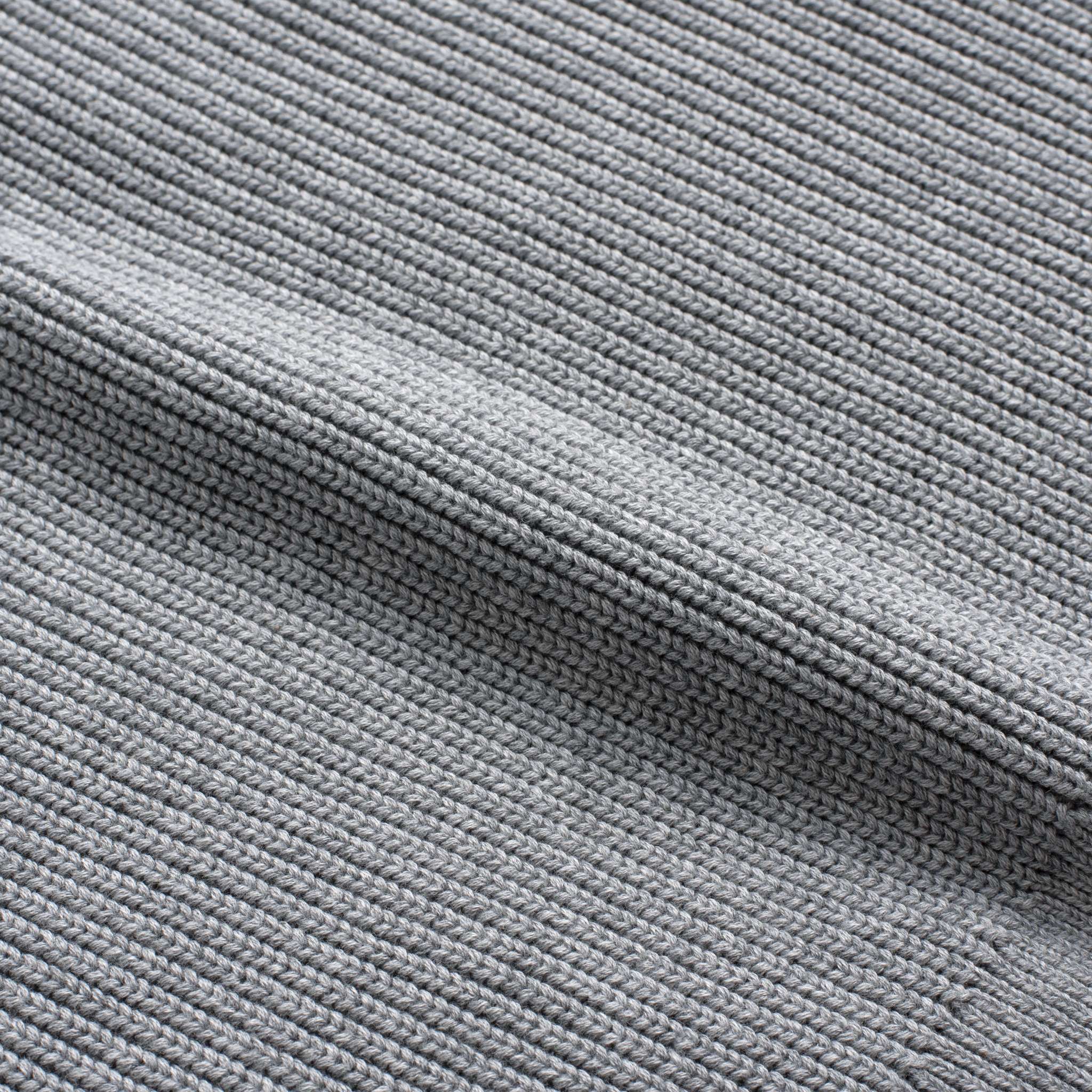 Ribbed Crewneck Sweater | Light Grey