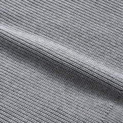 Ribbed Crewneck Sweater | Light Grey