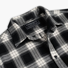 Forever Flannel Shirt | Black & Cream