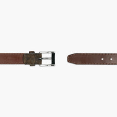Men's Classic Leather Belt | Dark Olive Suede