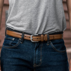 Men's Refined Leather Belt | Toffee