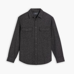 Summit Flannel Shirt | Black Herringbone