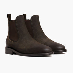 S Duke | Dark Olive Suede