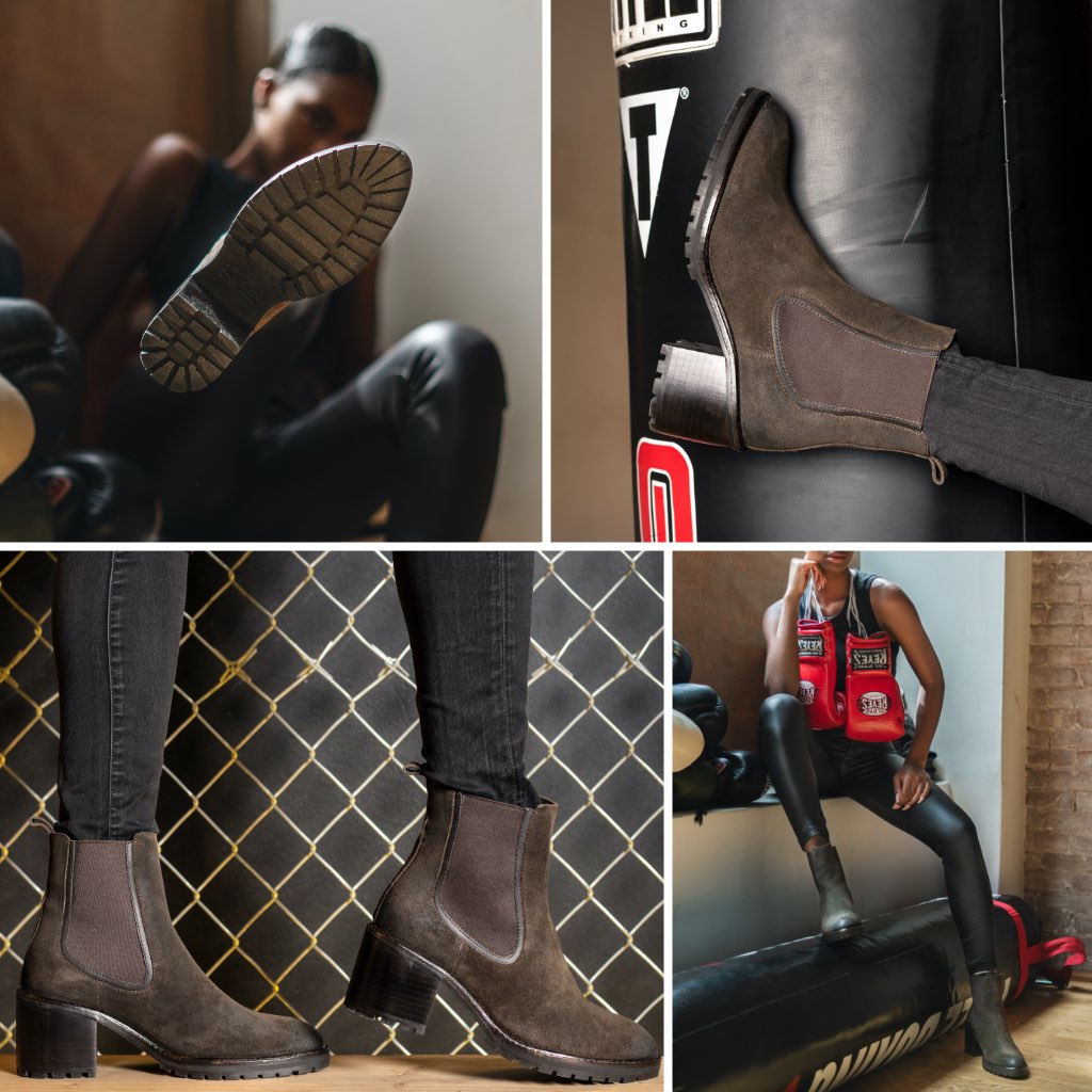 W Knockout | Dark Olive Suede