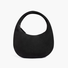 Mini Crescent | Black Suede