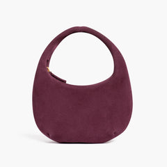 Mini Crescent | Burgundy Suede