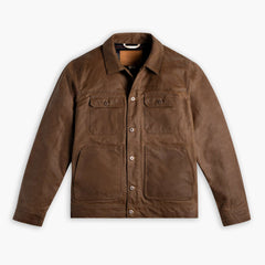 Waxed Trucker Jacket | Coyote